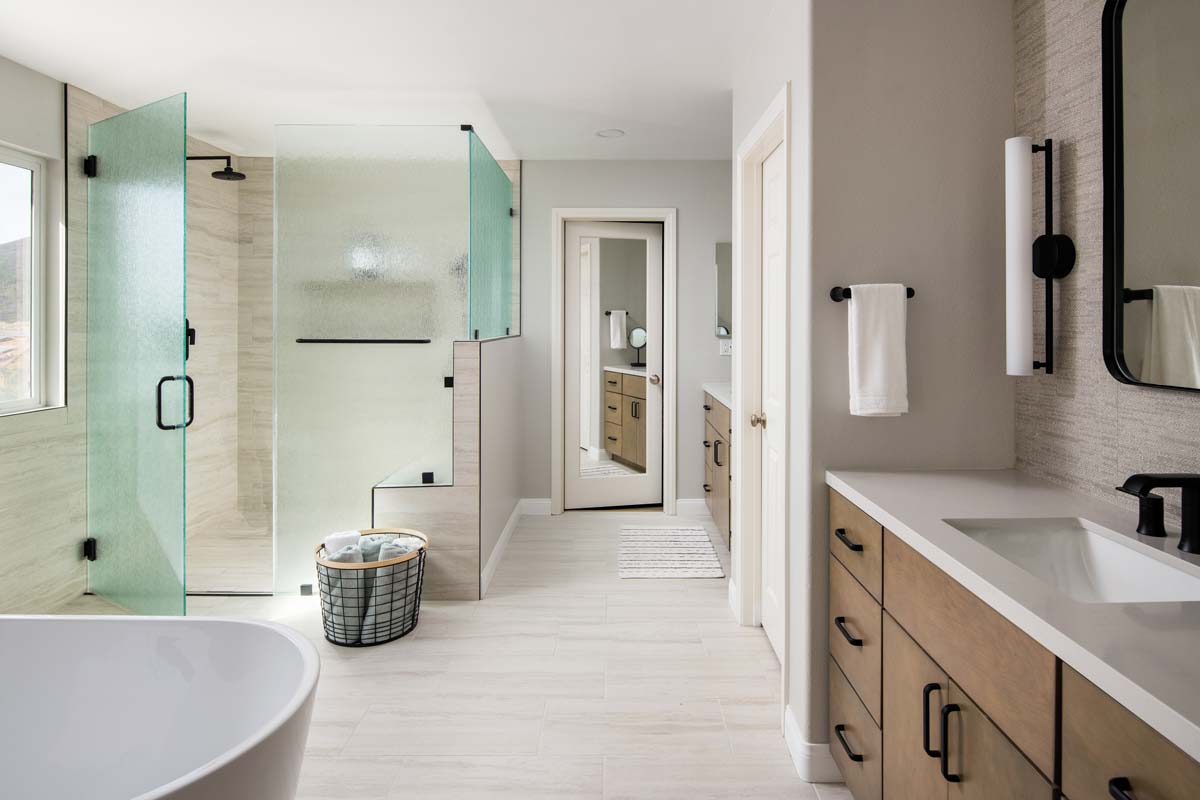 Calming Spa Bathroom in 4S Ranch